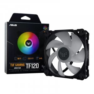 ASUS TUF Gaming TF120 ARGB 120mm PWM Black Fan - Single Pack